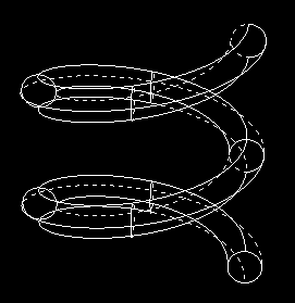 3D-CAD 解説　形状作成　螺旋
